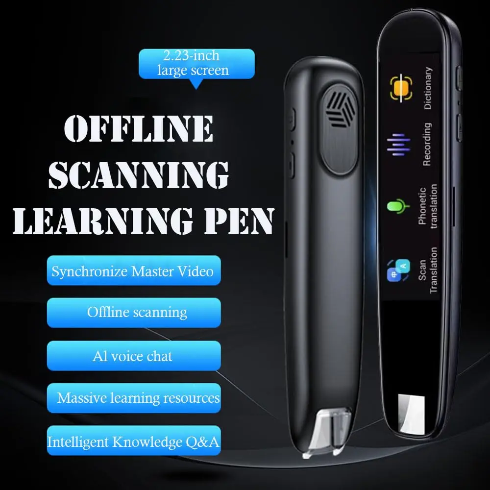 2.23inch Scanning Reading Pen HD Touch Screen Scan Reader Pen Word Translation 116 Languages Instants Translator Device