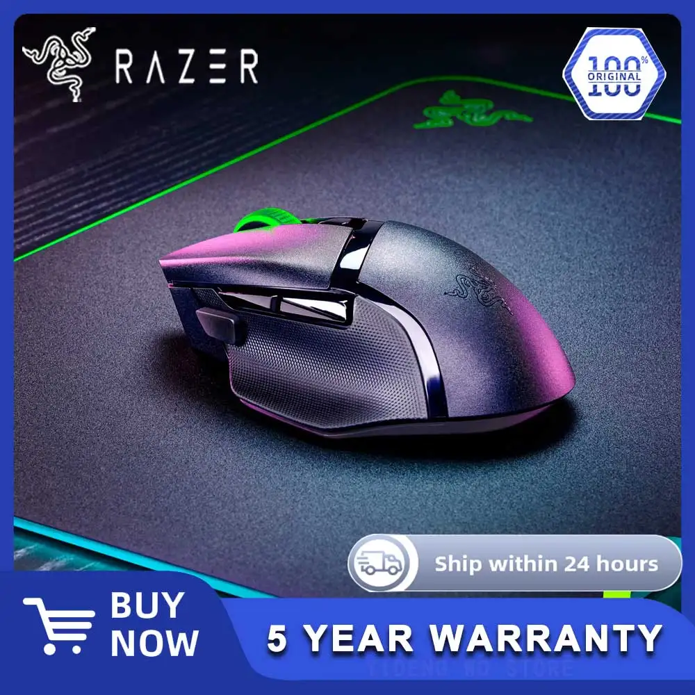 

Razer Basilisk V3 X HyperSpeed Wireless Gaming Mouse: Mechanical Switches Gen-2-5G Advanced 18K Optical Sensor