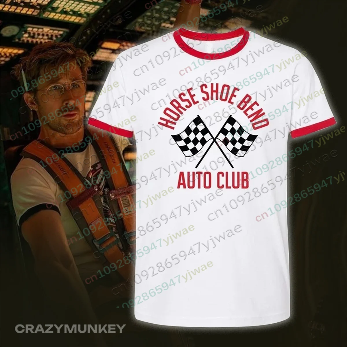 Project Hail Mary Ryland Grace Horse Shoe Bend Auto Club T-Shirt, Same Top, lässig, Retro, Kurzarm, Sommer, für Männer und Frauen, Strand-T-Shirts – Detail 3