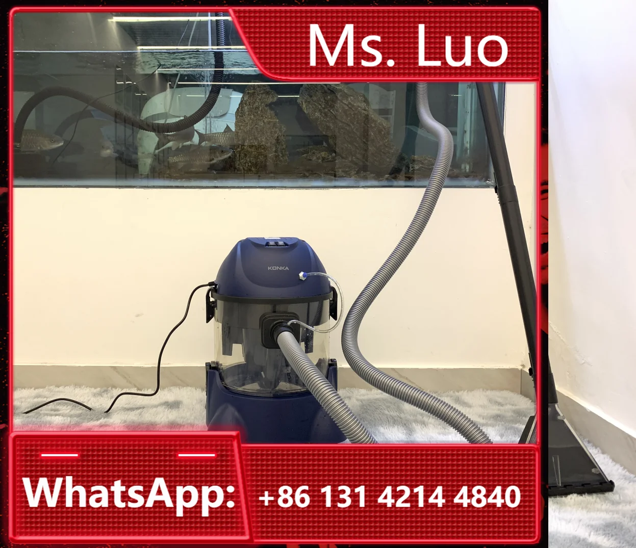 Powerful Multifunctional Vacuum Cleaner and Carpet Washer Sofa and Curtain Integrated Wet and Dry Application for Car