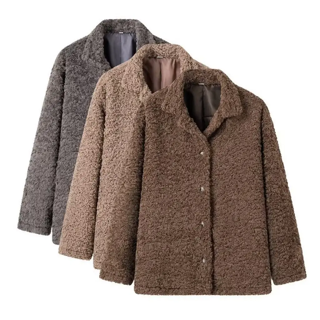

Women's Western Style Loose Wool Coat Fashion Temperament Warm Coat Factory Explosions Women's Clothing