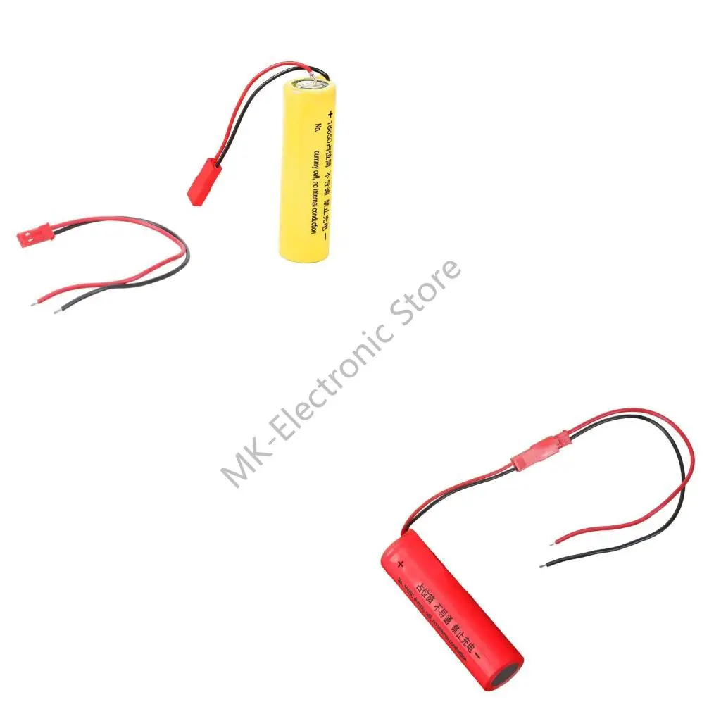 R2LF 18650 Dummy Battery Conductor Shell Not Internal Conduction Placeholder JST Wire