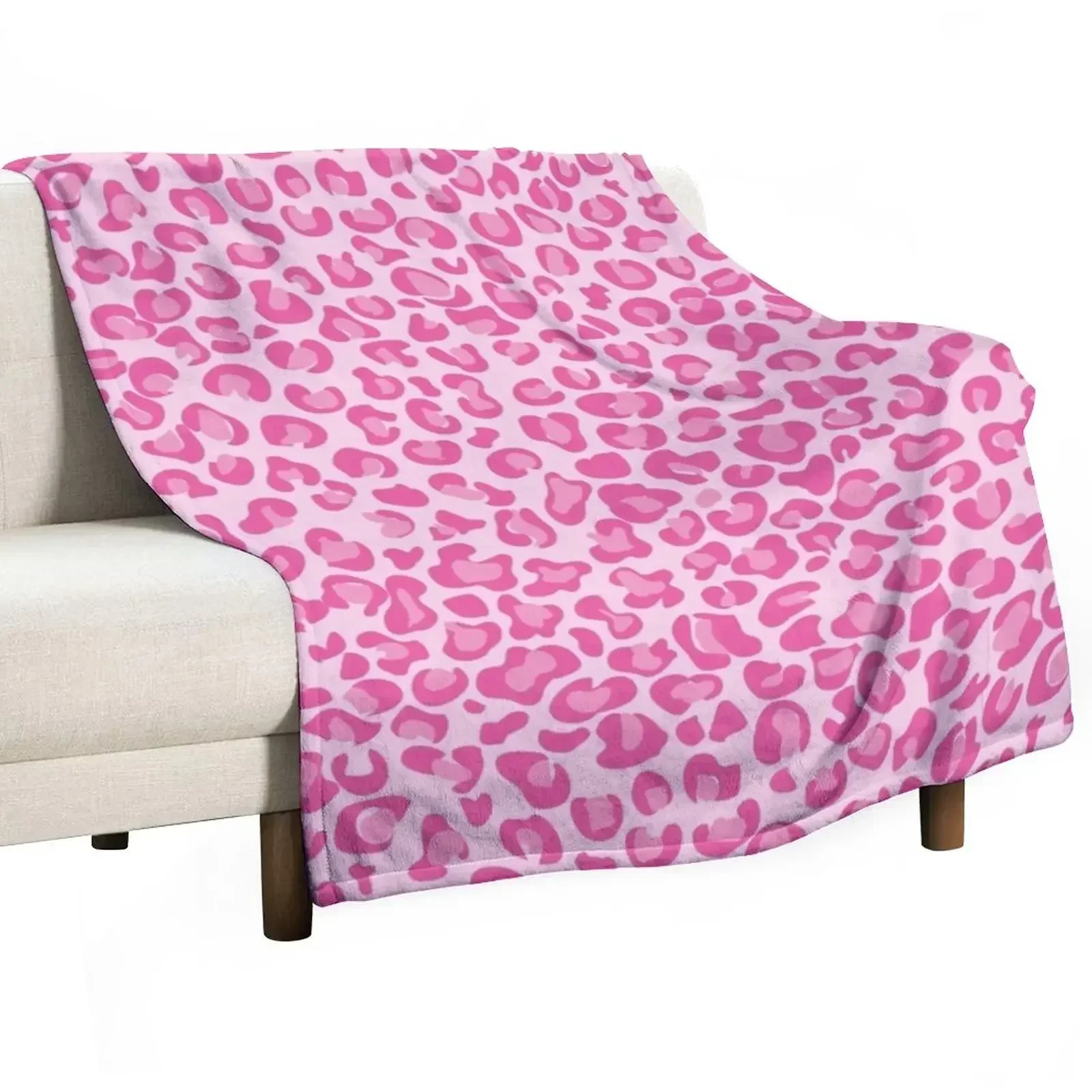 

Pink Leopard Print Throw Blanket Cute Sofas Blankets