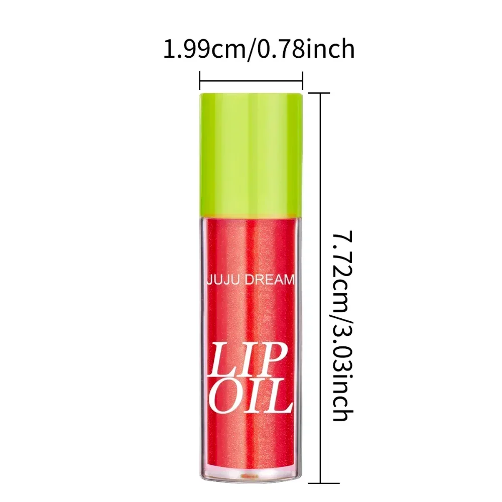 6 Colors Tinted Lip Oil Gloss, Moisturizing Shiny Finish, Waterproof Long-Lasting, Easy Apply, Xmas & Halloween Makeup, Unisex