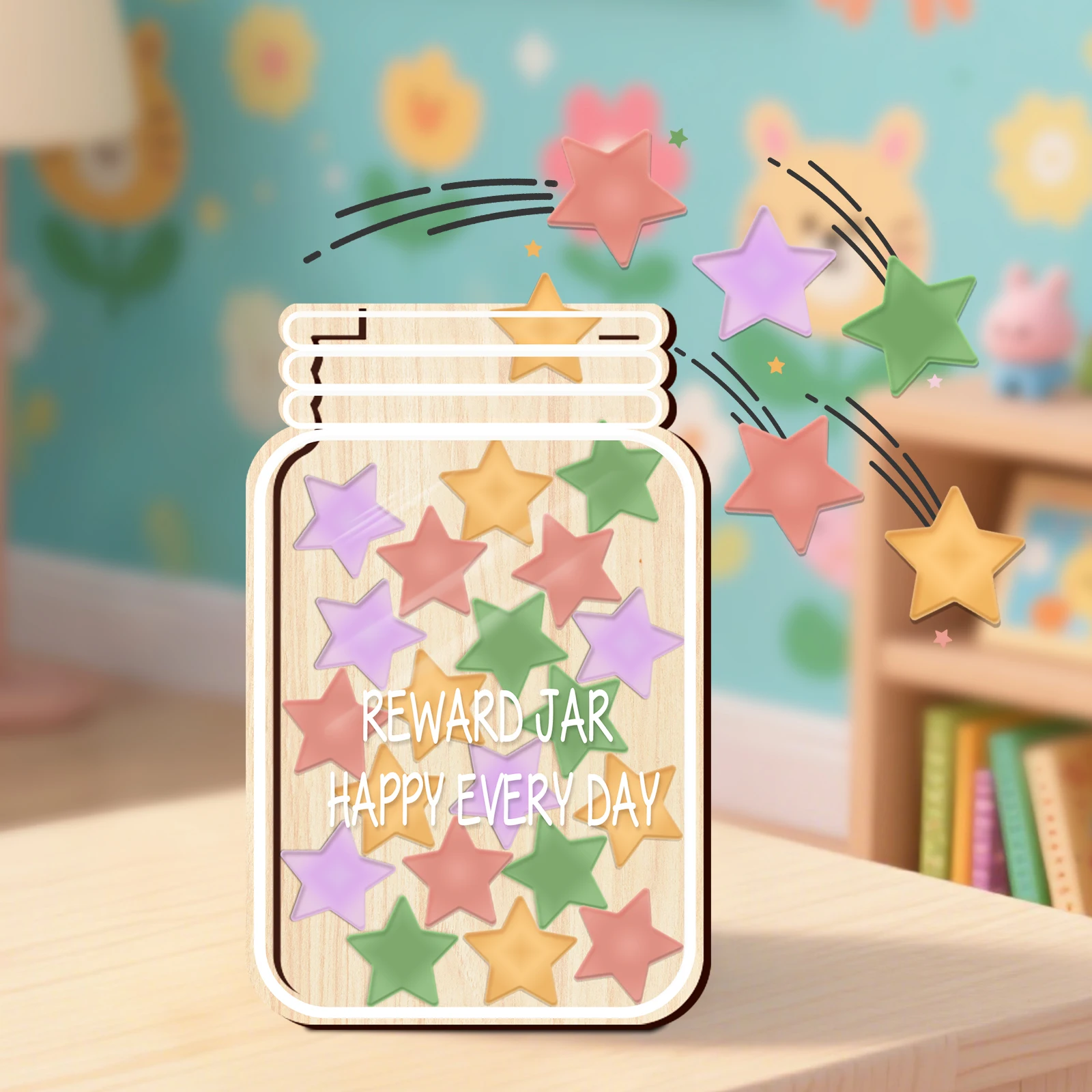 

Деревянная банка-награда для проверки детского потенциала: портативная мотивационная игрушка для поощрения хороших привычек и профилактики детей