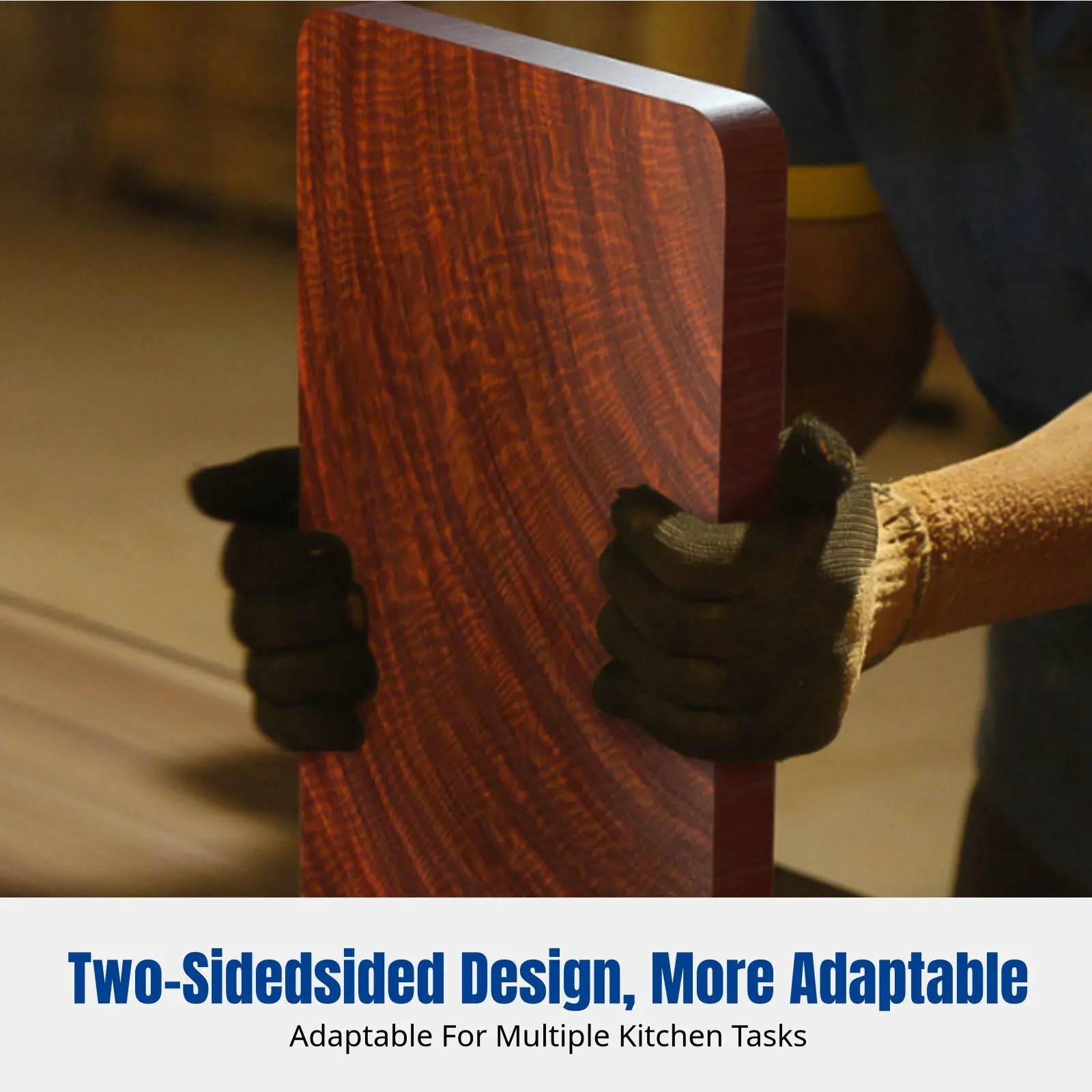 

Прочная разделочная доска из палисандра, прямоугольная, двусторонняя, для домашней кухни