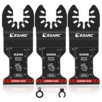 EZARC Carbide Oscillating Saw Blades General Purpose Multitool Blades Quick Release for Metal Nails Wood Plaster Drywall PVC