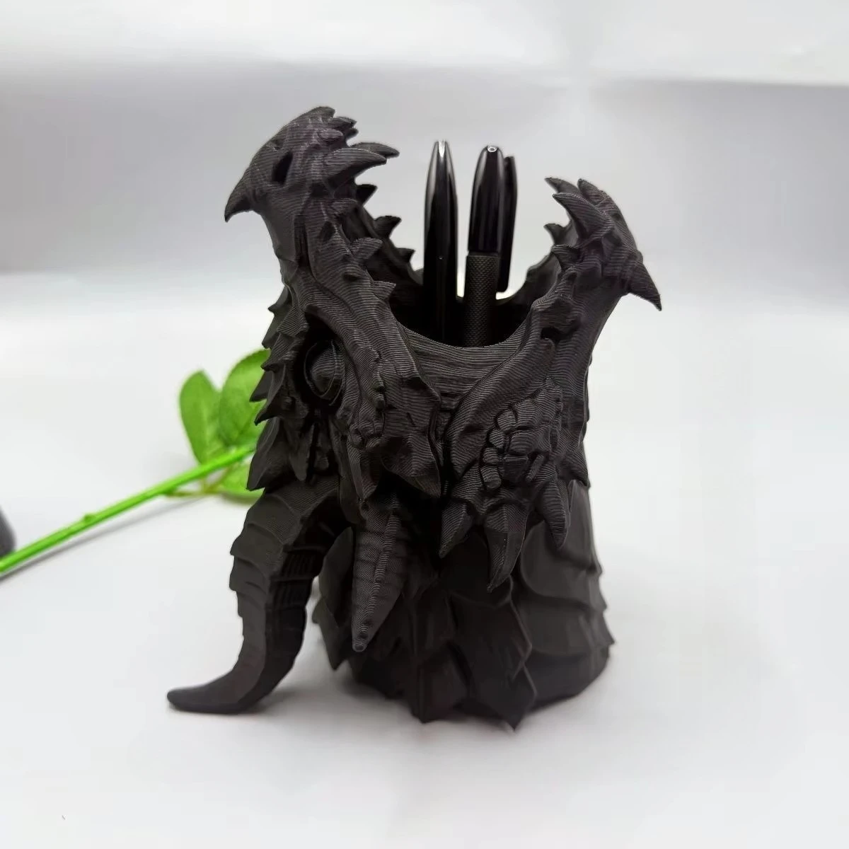 3D Gothic Dragon Head Storage Holder Multi-Functional Pen Storage Box Office Room Home Decoration Accessories Practical Gift