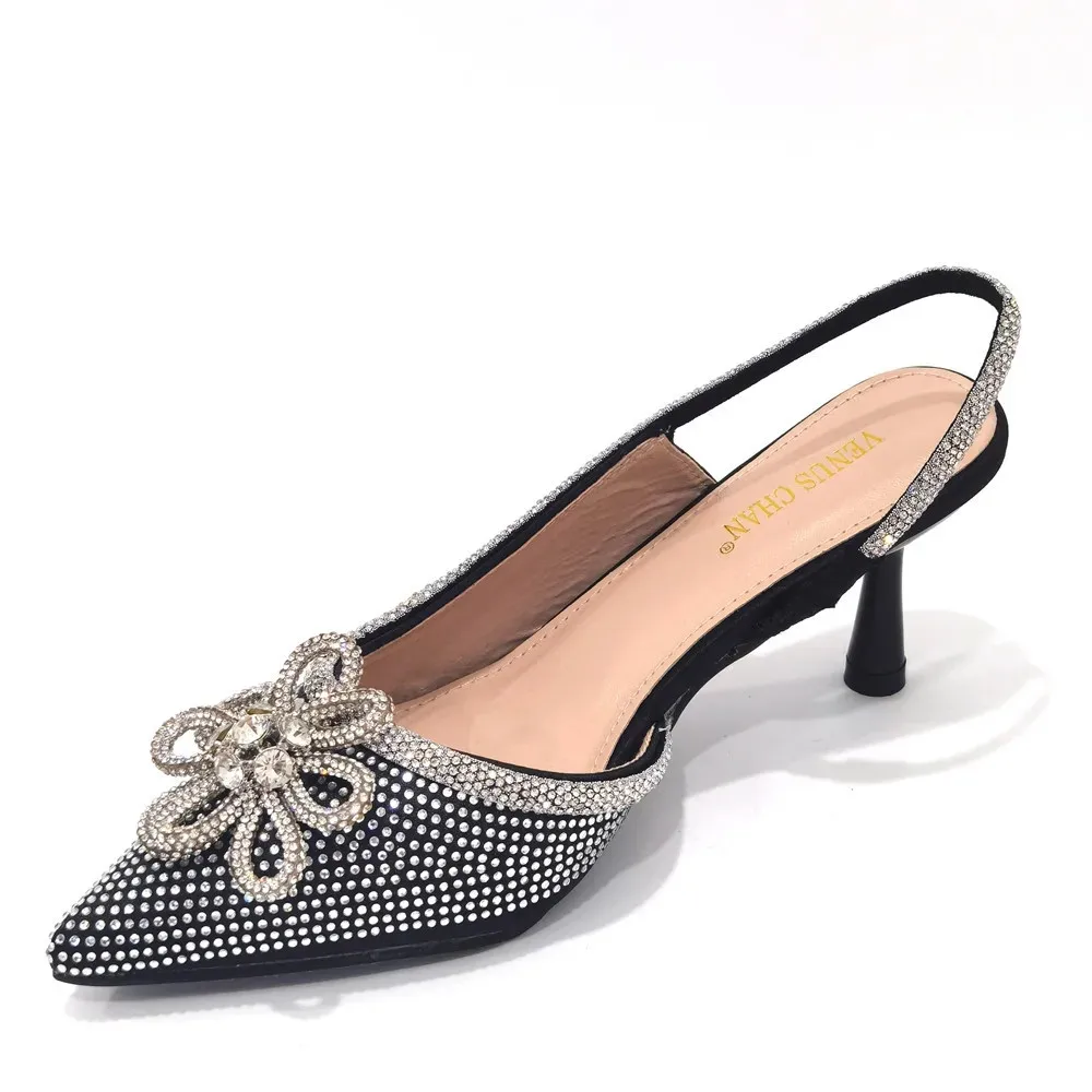 Neue spitze Damenschuhe und Sandalen, luxuriöse Designer-Sandalen mit hohen Absätzen für Hochzeiten, nigerianische Damenschuhe für Partys – Detail 9