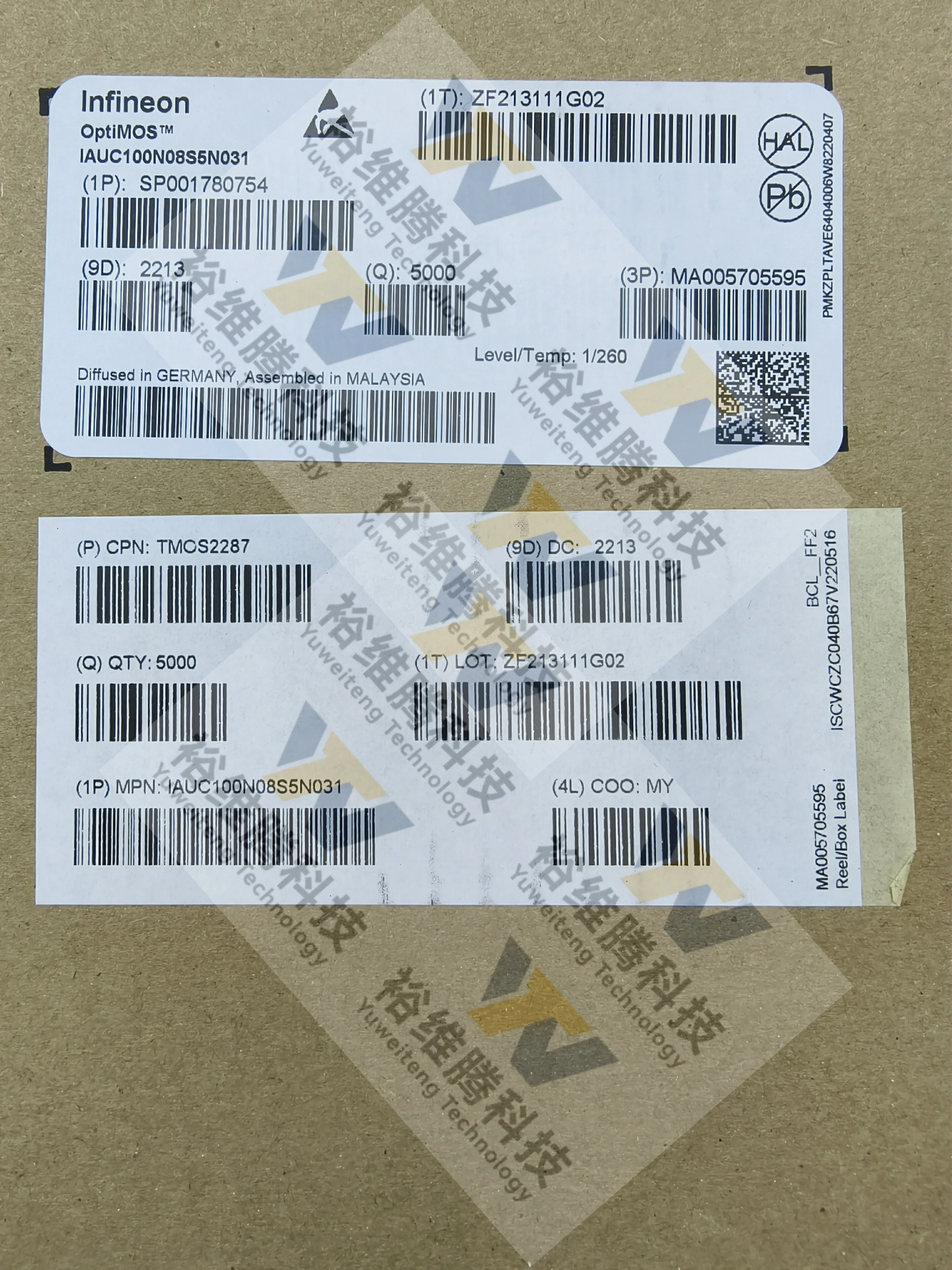 10pcs/lot IAUC100N08S5N031 TDSON-8-EP(5x6) 100% new original Electronic components Provide bom form matching service