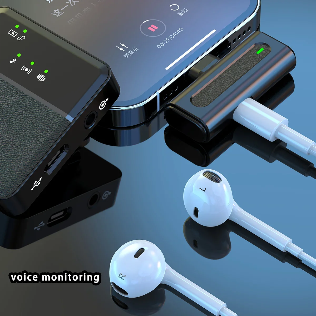 SX8  Wireless Lavalier Microphone for Video Recording Live Broadcast Lapel Mic Collar Microphone Clip Mic for Conference Meeting