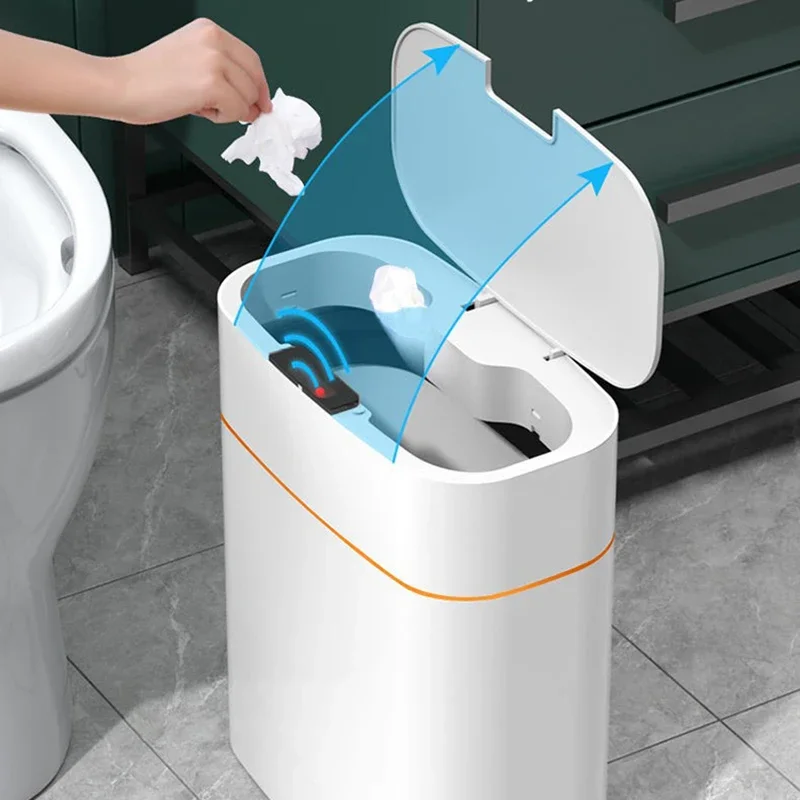 

13L/16L Smart Trash Can Smart Sensor Electric Automatic Open and Close USB Waterproof with Sensor Smart Home Bathroom Toilet