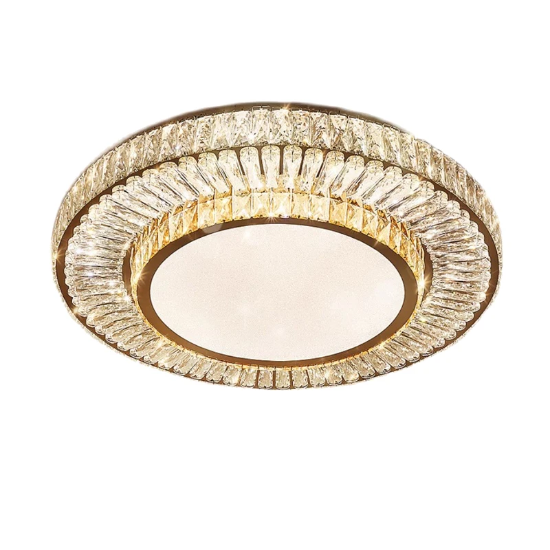 Modern Led Ceiling Lamp Luxury Home Decoration Crystal Lighting Gold Dimmable With Remote Living Room Bedroom Lustres
