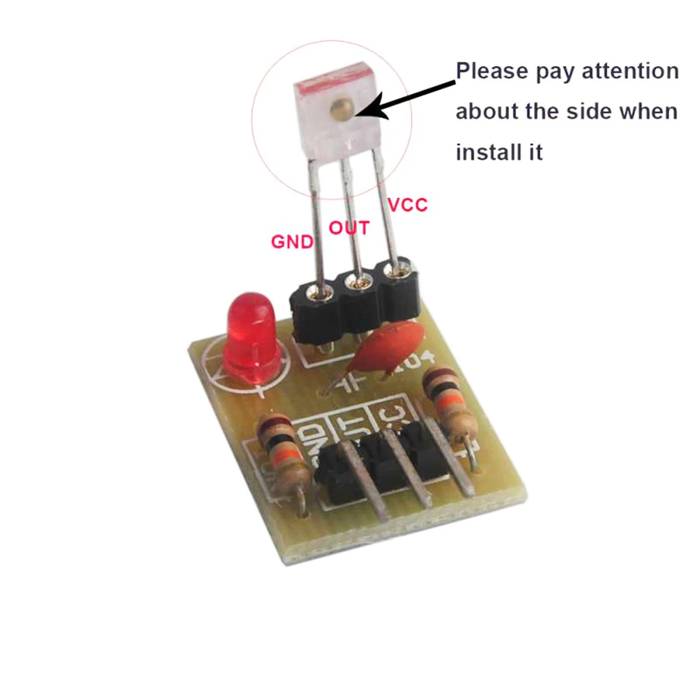 10PCS Laser Receiver Sensor Module Non-Modulator Tube Laser Sensor Module Relay Switch High Level Low Level for Arduino