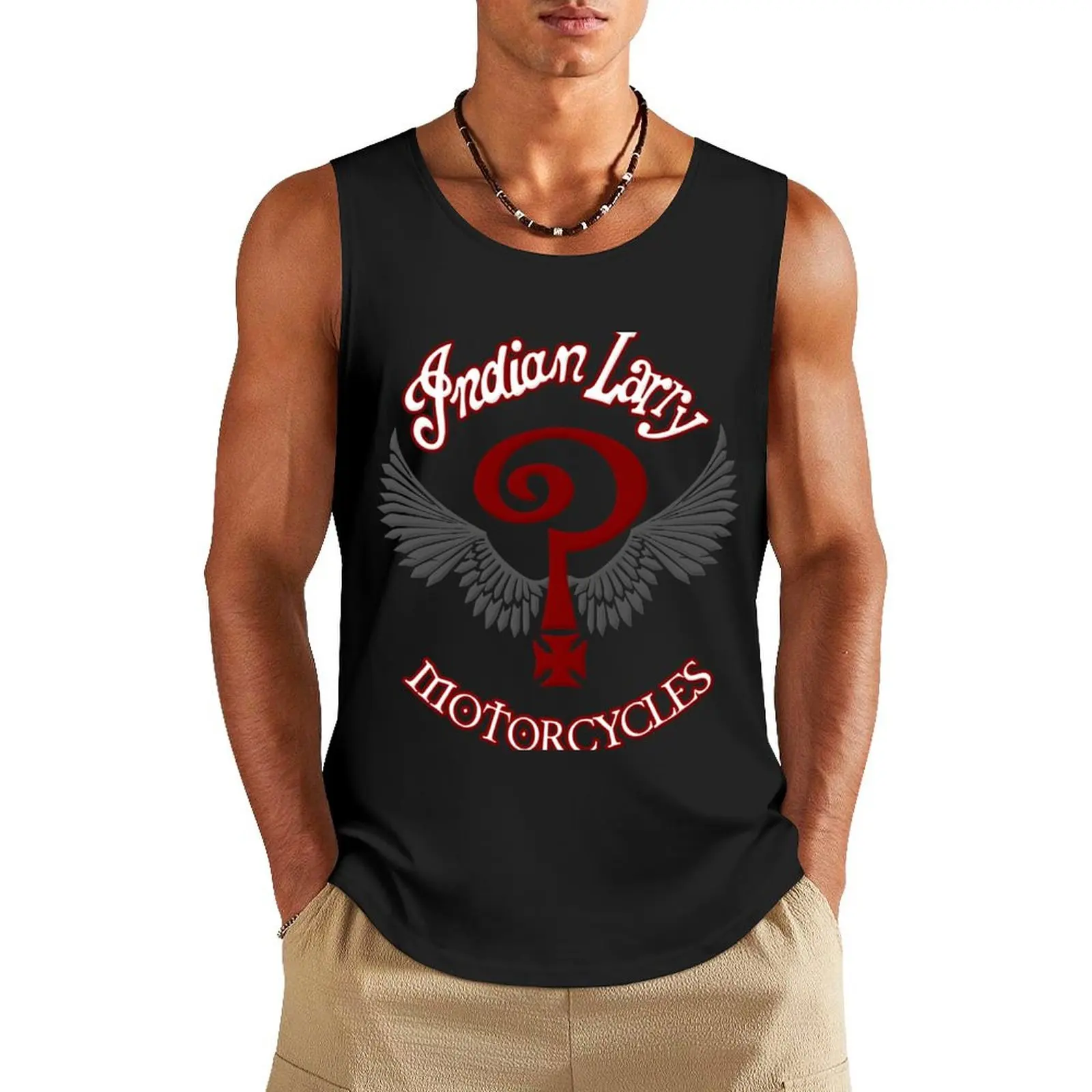 Indian Larry 15 Tee Shirt Tank Top Gym T-shirts for men sexy clothes men