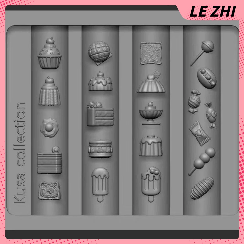 1Pc Beautiful 3D Flower Butterfly Nail Art Mold Decorations Chain Necklace Dessert Bowknot Manicure Carving Template Mold