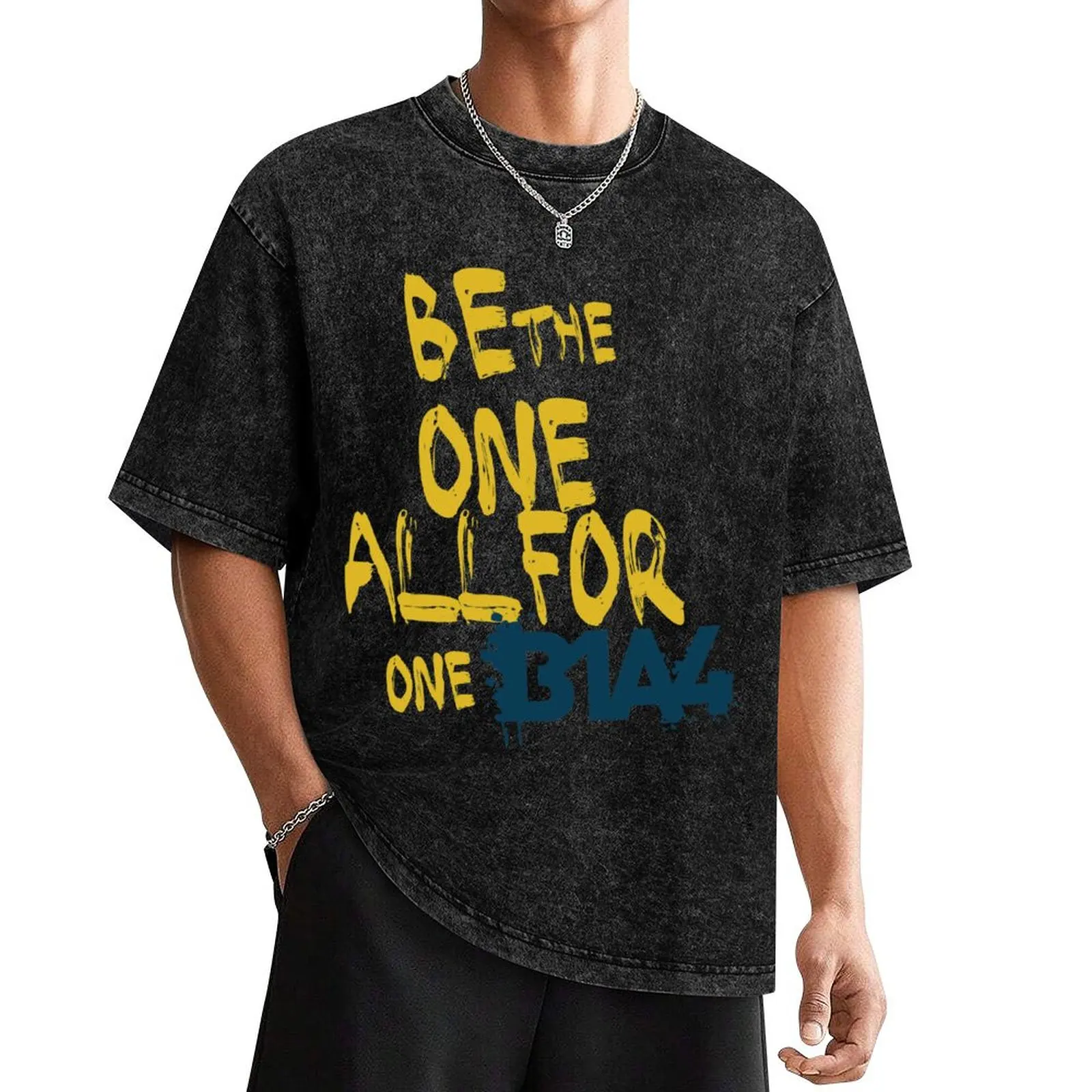 B1A4 - Be the One All for One (граффити) Футболка графическая футболка синяя архивная футболка для мужчин