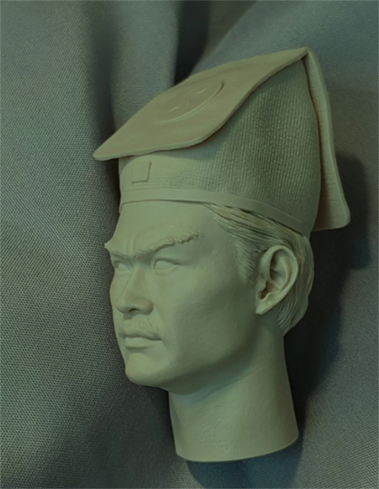 Male Head Sculpt Ching-Ying Lam 1/6 Scale Asia Movie Actor   Model Soldier Carving Anime  Fit 12'' Inch Action Figure Toys