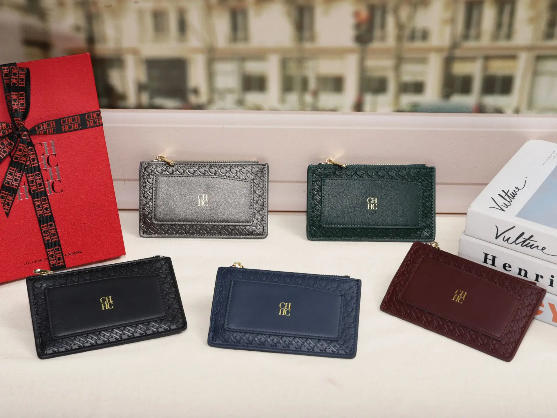 CH High Quality Exquisite Fashion Mini Short Women's Wallet Solid Color Letter High Quality Light Luxury Brand Women's Wallet