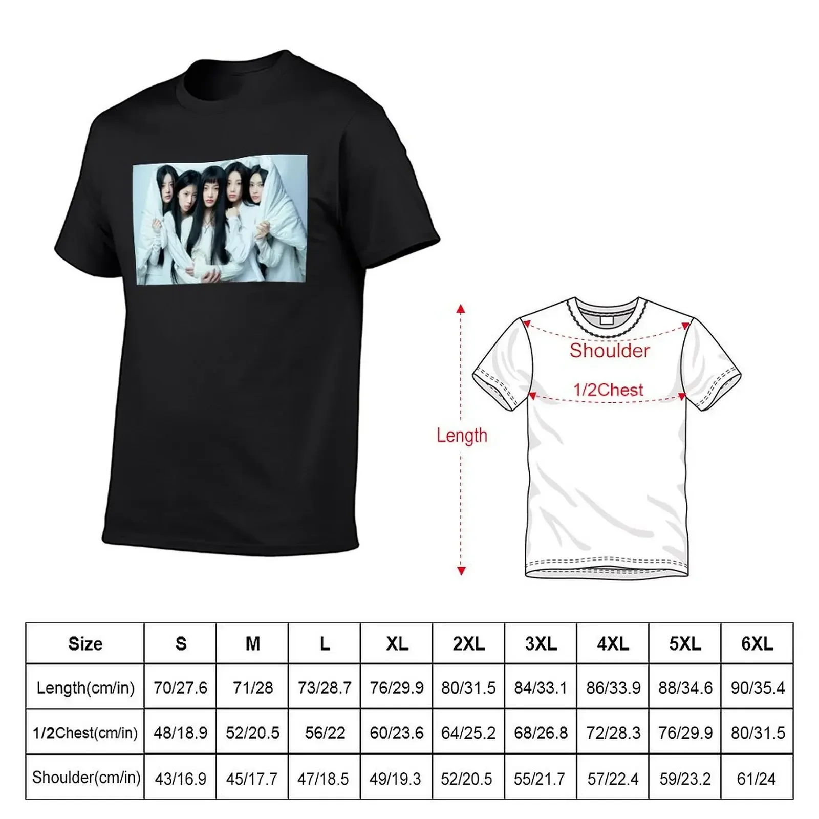 illit (KPOP) T-Shirt shirts graphic quick-drying sports fans oversized t shirts for men cotton