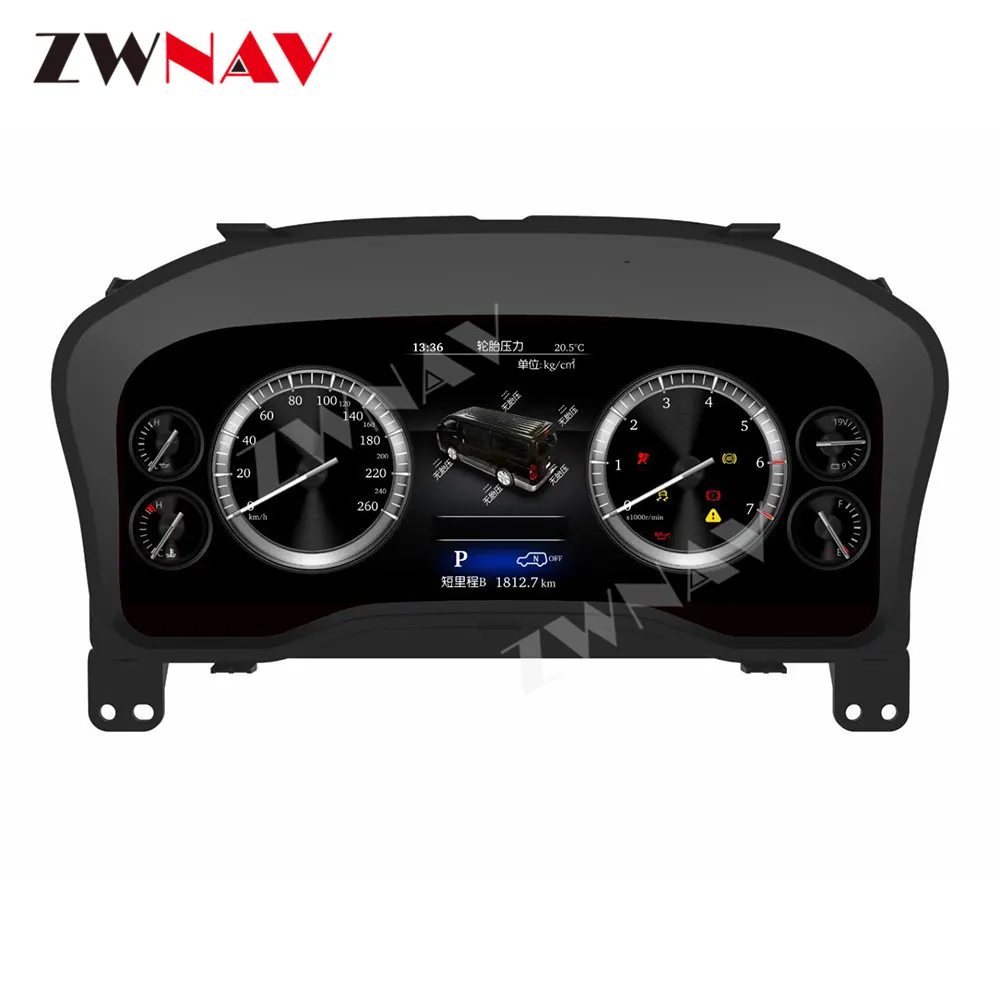 Digital Cluster Virtual Cockpit Variant Dashboard For Toyota Hiace 2019-2022 Entertainment Speed Meter Screen Multimedia Radio