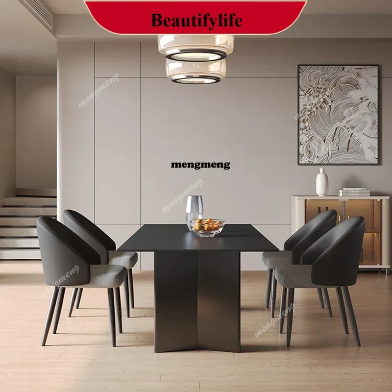 

B178 Luxury Modern Dining Table Console Salon Nordic Balcony Restaurant Chairs Dining Table Portable Juegos De Comedor Furniture