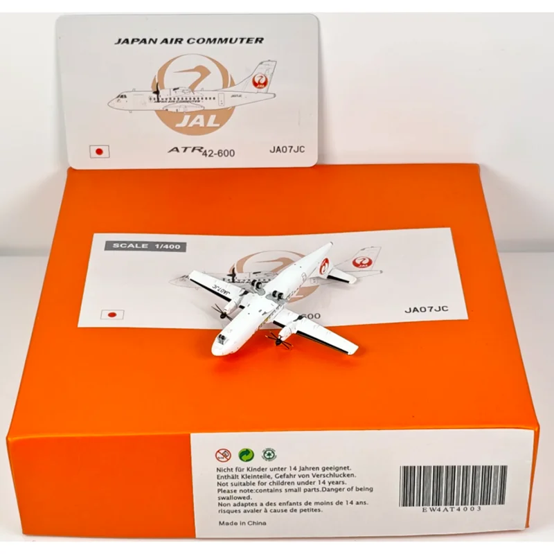 JC أجنحة 1/400 مقياس الخطوط الجوية اليابانية ATR-42-600 JA07JC يموت الصب سبيكة نموذج طائرة جمع العرض الزخرفية #6