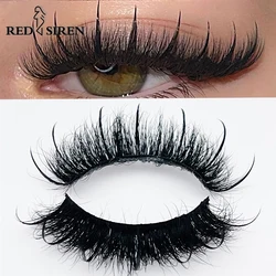 New Spike Real Mink Lashes Wysokiej jakości 16mm 18mm 20mm 25mm Volume Fluffy Wispy Strip Lashes Suppliers Wholesale Mink Eyelashes