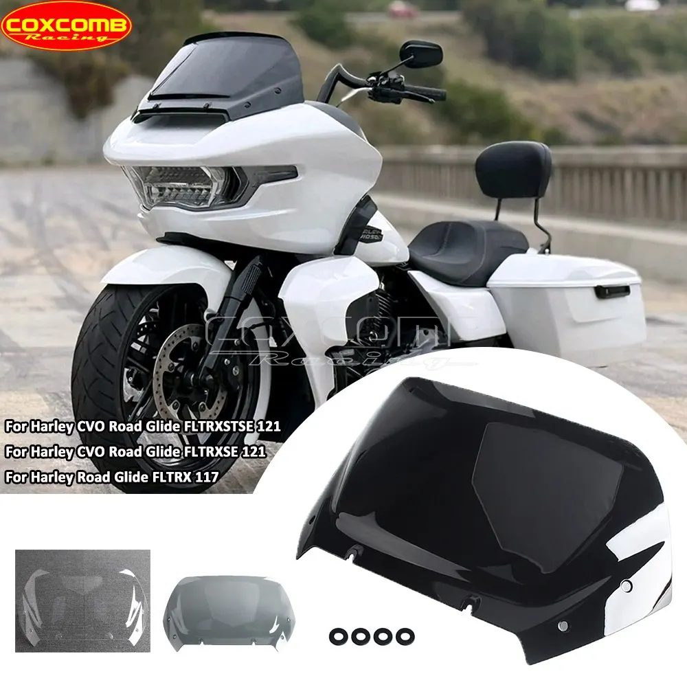 Font Fairing Wind Deflector Motorcycle Windscreen Wind Splitter Windshield For Harley Touring Road Glide FLTRX FLTRXSE FLTRXSTSE