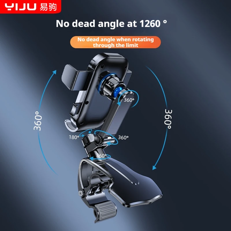 360 Degrees Car Phone Holder Universal Smartphone Stands Car Rack Dashboard Support for Auto Grip Mobile Phone Fixed Bracket - Image 5