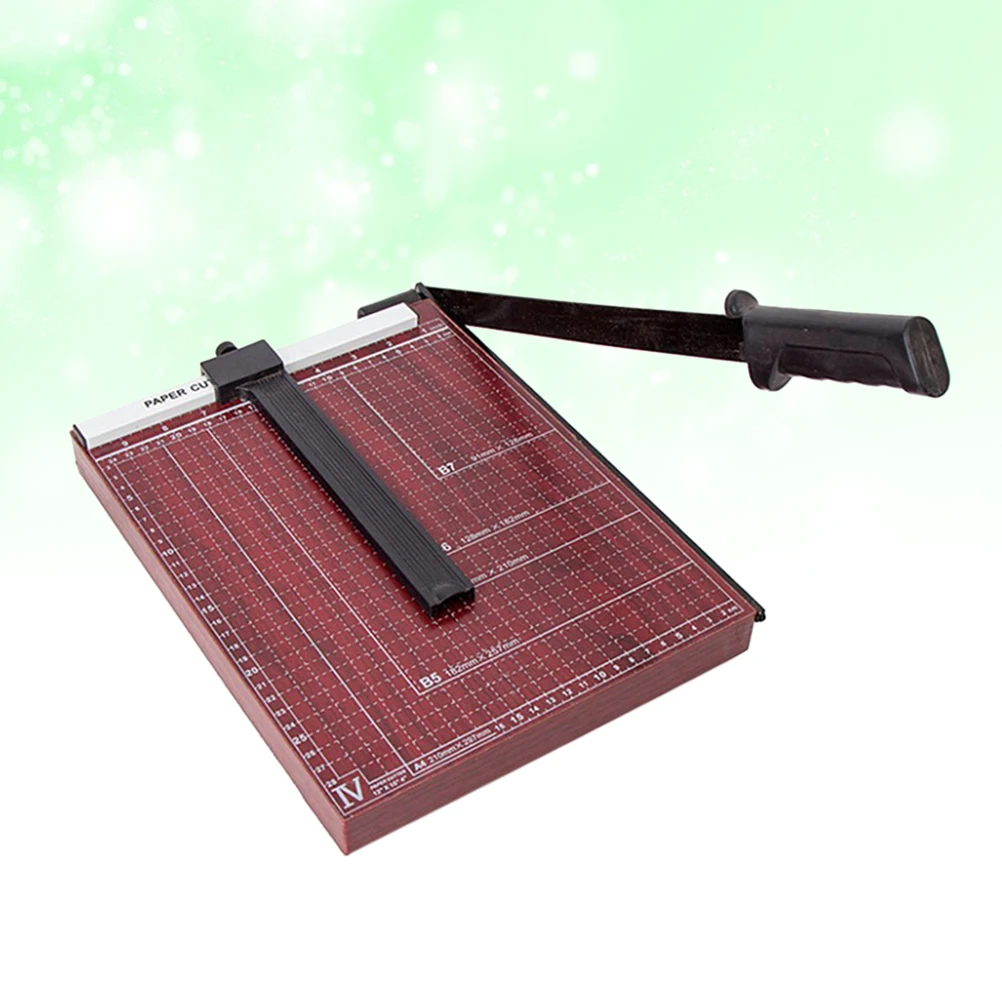 

Heavy Duty Paper Trimmer Gridded Base Guillotine Craft Machine Home Office Use Sturdy Metal Adjustable Guide Ruler