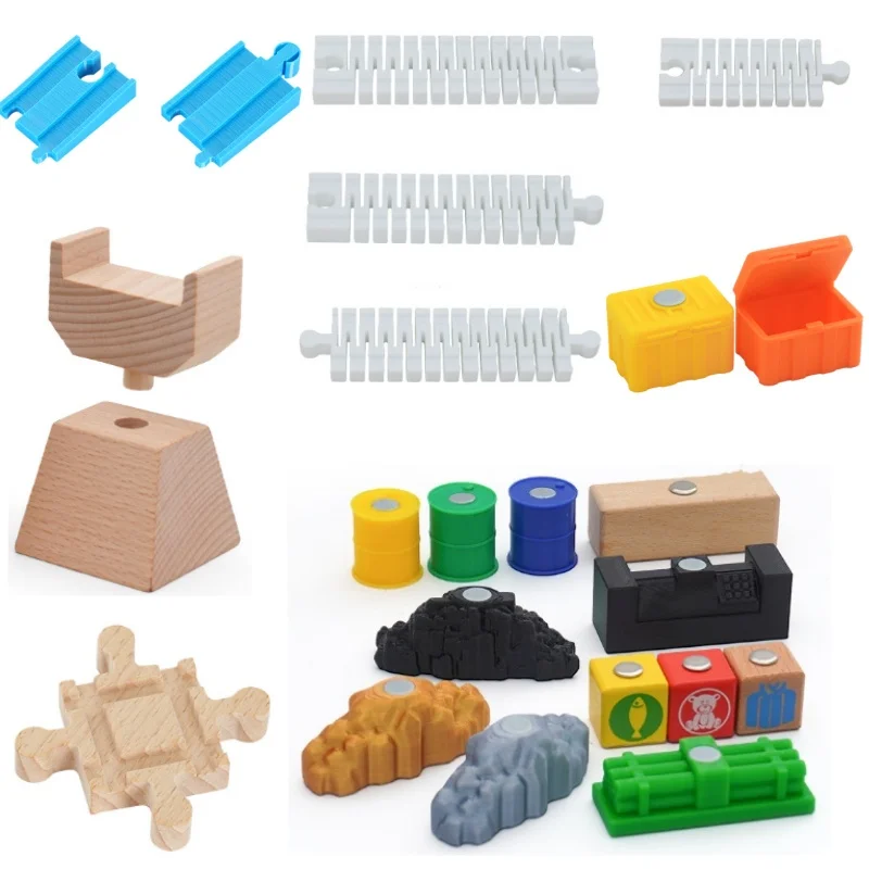 

Игрушка для детей, железнодорожные игрушки, новые виды деревянных дорожек, аксессуары из бука, деревянная железнодорожная дорожка, деревянные игрушки