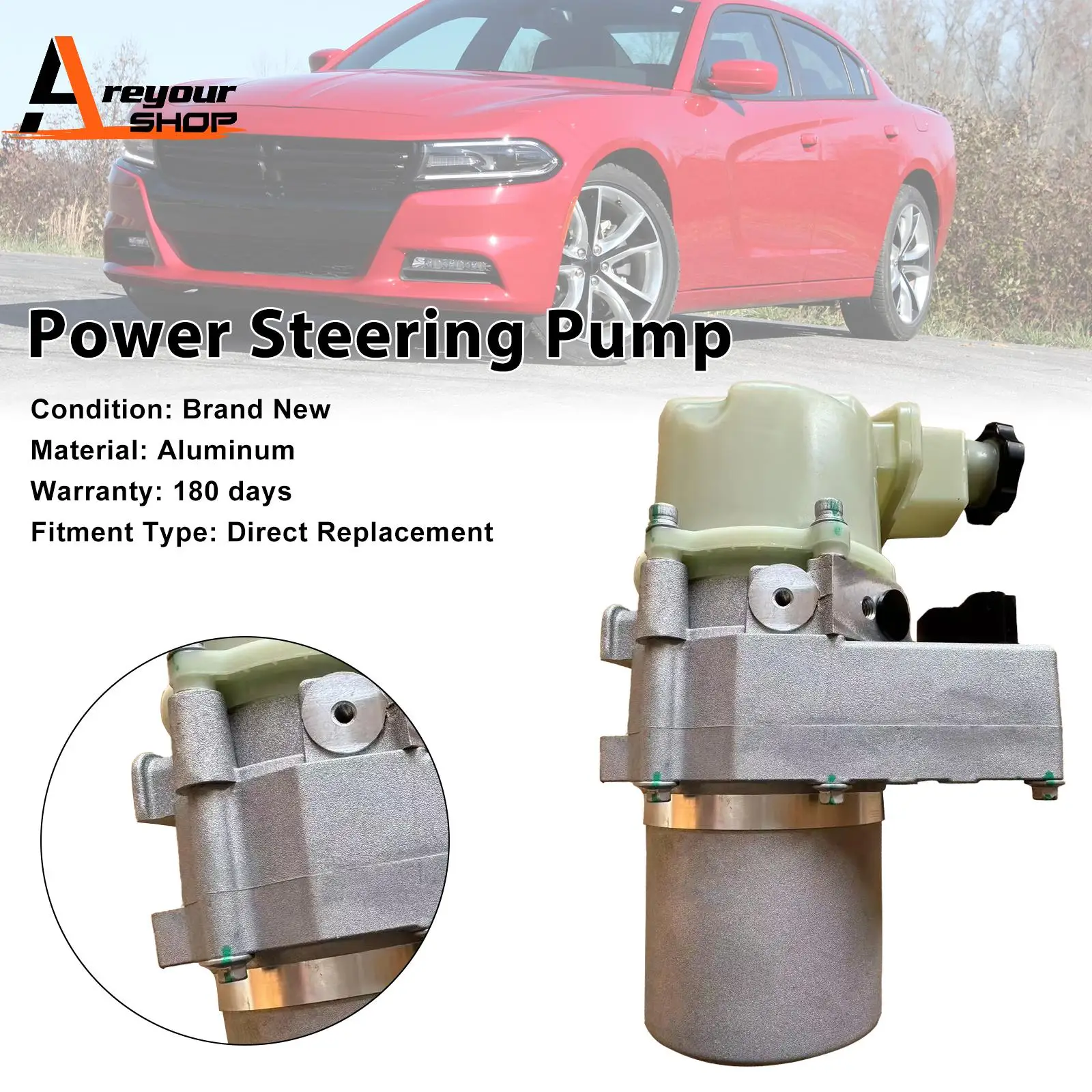 

Electric Hydraulic Power Steering Assist Motor Pump Fit for Charger 300 2011 2012 2013 2014 2015 RWD