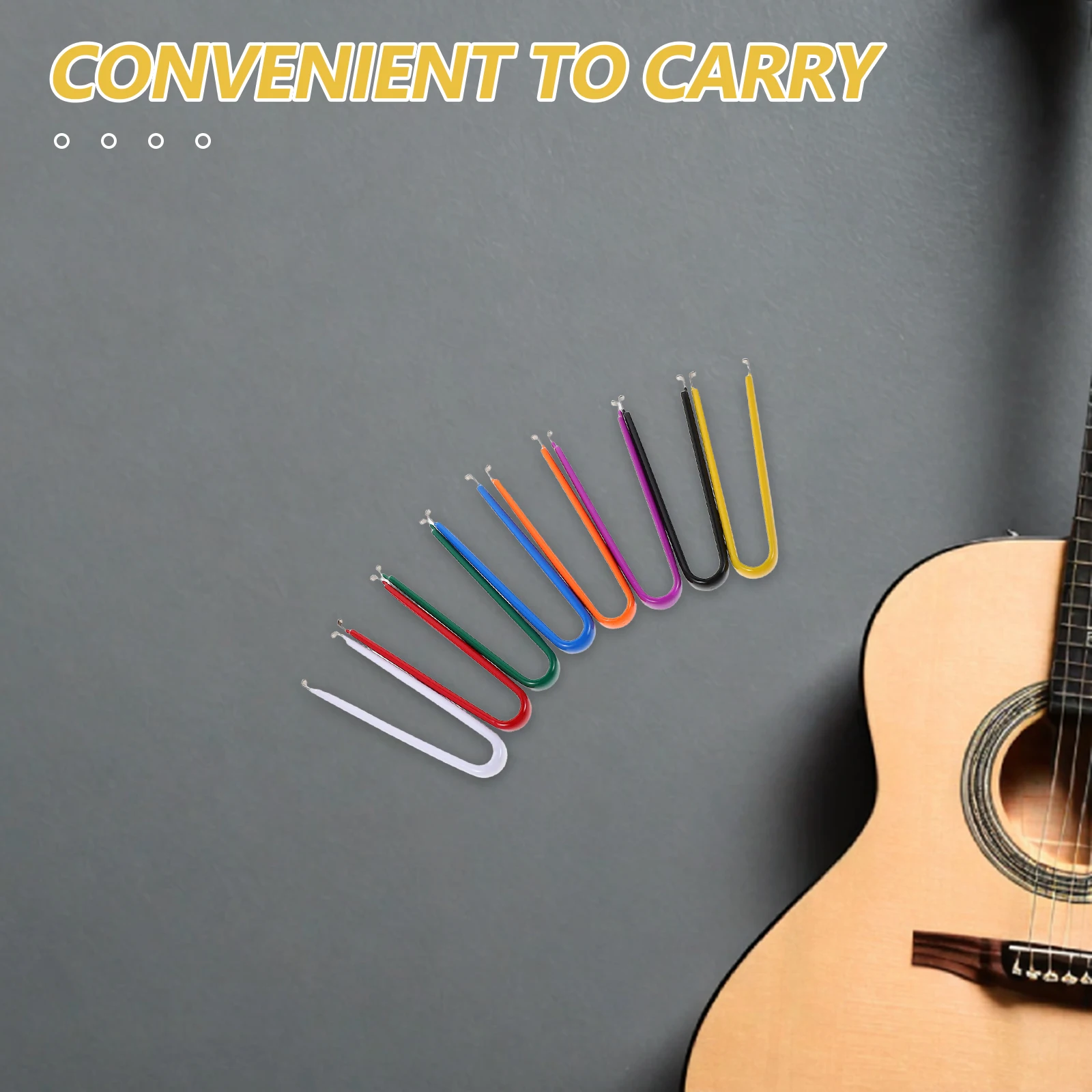 

8 Pcs Pull up The Clip Electric Guitar Knob Cap Puller Bass Picker Control Knobs Stainless Steel