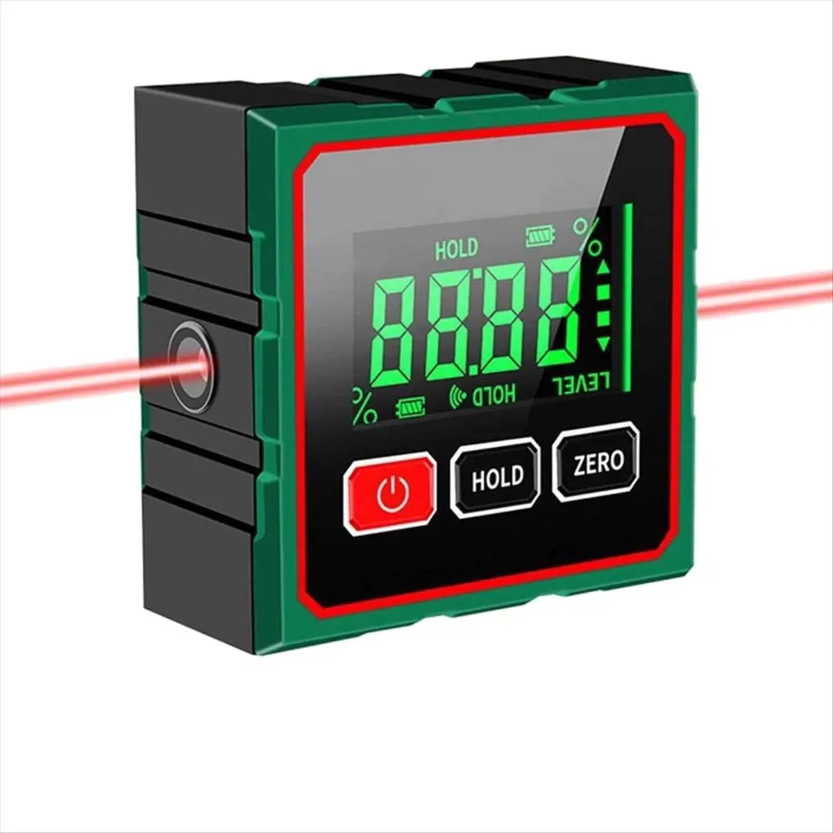 HOME USE-A Digital Angle Finder with Electronic Level, 4-Side Magnetic Digital Angle Gauge, Cube Inclinometer, 180° Inclinometer