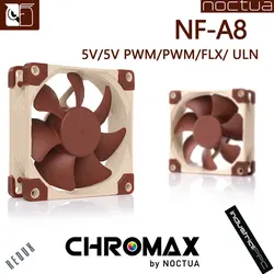 Noctua NF-A8 80mm 12v/5v Computer Cooling fan 3pin/4pin PWM quiet Radiator fans For PC Case Cooling CPU cooler fan Replace