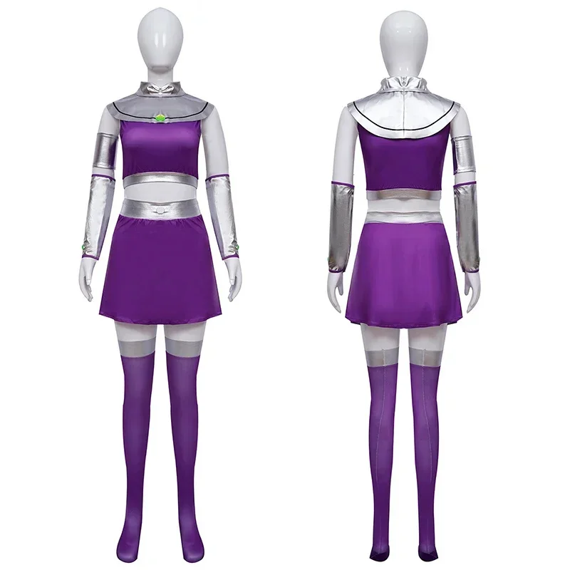 Teen Titans Superhero Starfire Koriand'r Cosplay Costume Dress Bodysuit Uniform Halloween Party Costumes For Women