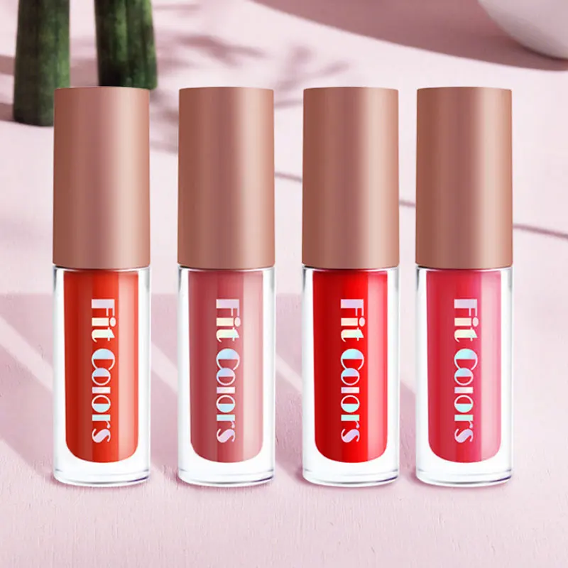 4 PCS Matte Lipsticks Set Make Up For Women Korean Beauty Cosmetics Liquid Lip Gloss Tint Stain Waterproof Long lasting 24 Hours