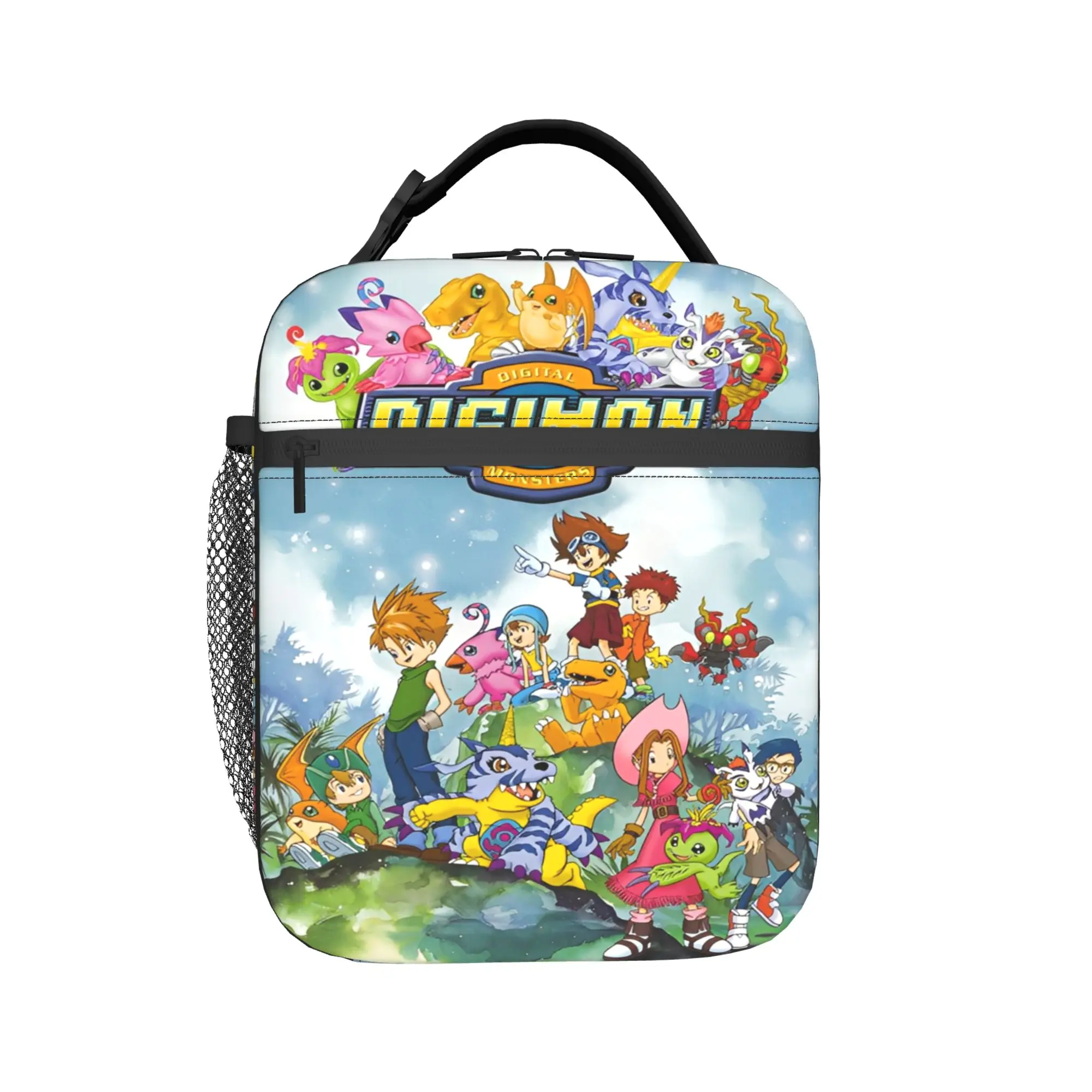 

Insulated Lunch Boxes Digital Monster Digimon Merch Storage Food Box Fashion Thermal Cooler Bento Box For School