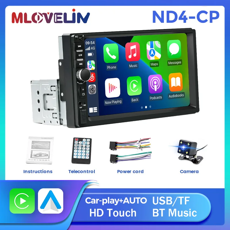 

MEKEDE 7" Touch Screen 2DIN Carplay Auto Car Multimedia Player FM BT HD Video For Universal Toyota Honda VW Corolla Camry Rav4