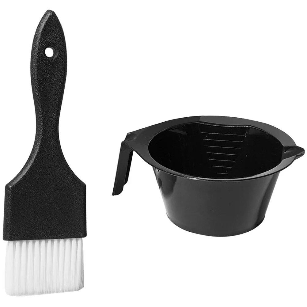

1 set 1 Set Hair Dyeing Kit With Mixing Bowl Brush For Salon Home Use Reusable Plastic Hair Coloring Tools Set Accessory