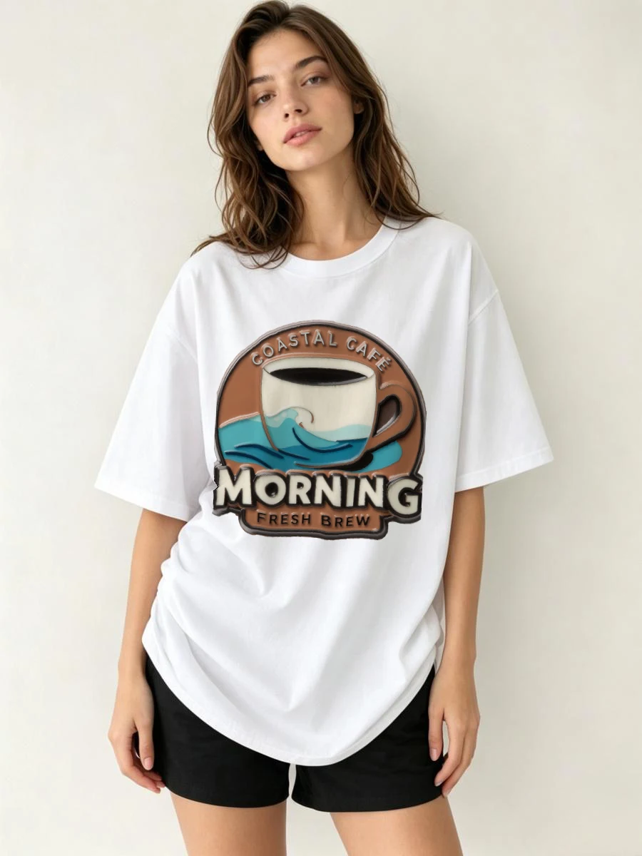 T-shirts en coton biologique avec motif de lotus peint à la main, imprimé de fleurs sacrées, thème spirituel, art de la philosophie orientale, symbole de méditation