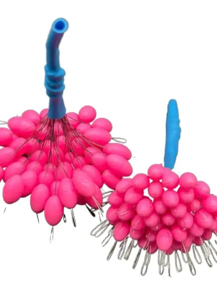 Bouchon de pêche en caoutchouc transparent, lot de 50 pièces