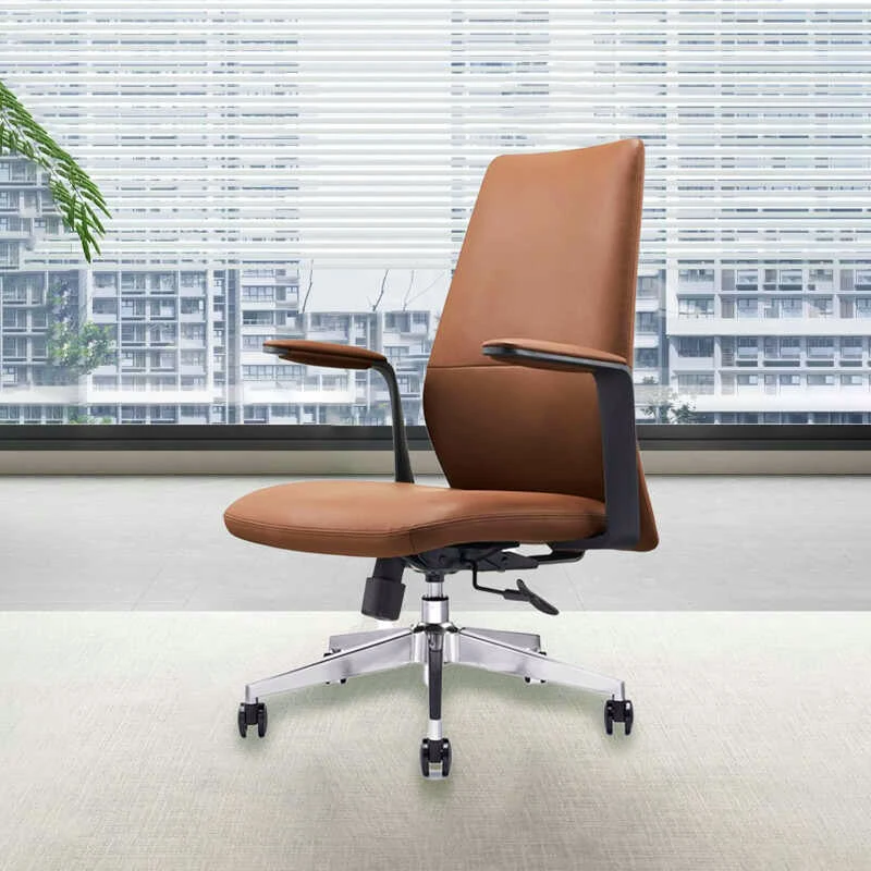 Fashionable ergonomic height-adjustable office meeting chair for staff, reception, and pre-shift use, luxury executive chair