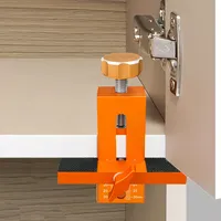 Woodworking Cabinet Door Installation Jig,Cabinet Closet Door Quick Positioning Aid Tool, Metal Adjustable Clamping Range 7-40mm