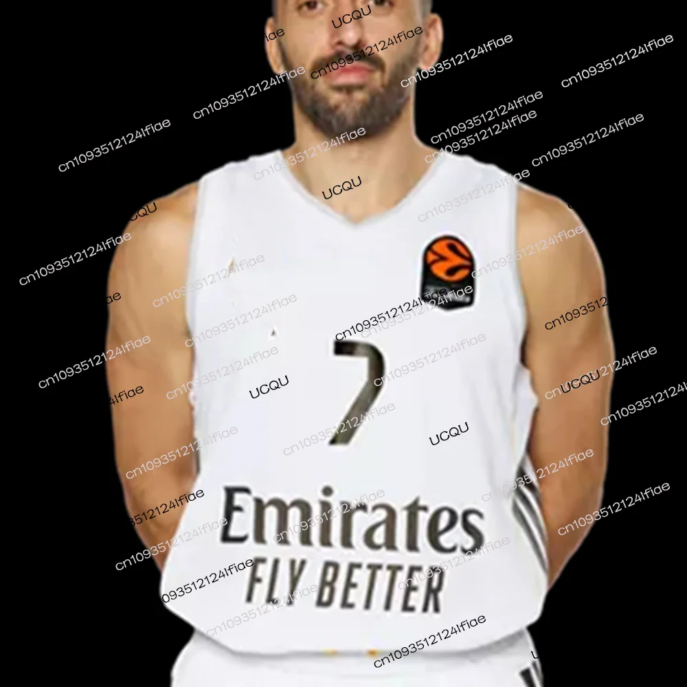 2025 Spain Basketball Jersey 25/26 Madrid Men's Basketball Quick Dry Jersey Vest Fan Special Basketball Jersey Sweatshirt