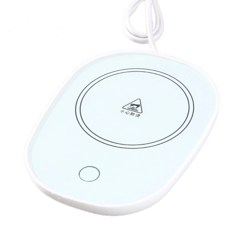 USB Ấm Cốc Sưởi Tiện Ích Cà Phê Trà Uống USB Nóng Khay Cốc Tập Uống Miếng Lót Văn Phòng Tặng 55 oC Không Đổi Trang Sức