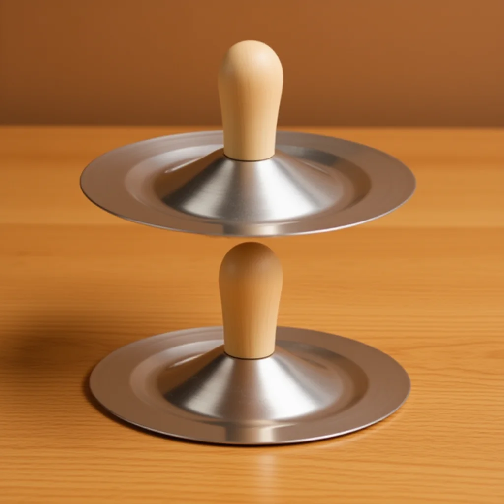 

2Pcs Hand Cymbals Metal Finger Cymbals for Belly Dancing Children Music Class Portable Percussion Instrument Musical