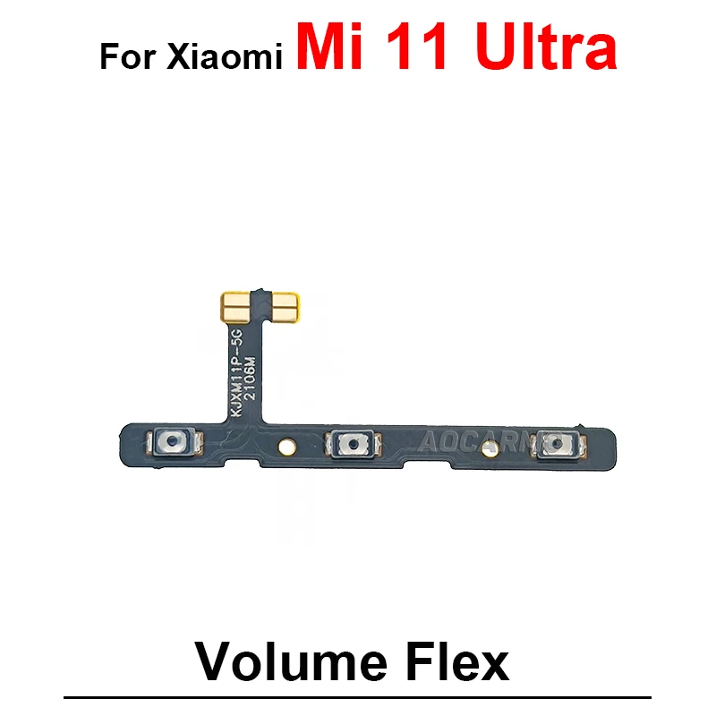 For Xiaomi 11 Ultra 11T Pro Mi11 Lite  Volume Bottons Up Down Flex Cable Repair Parts