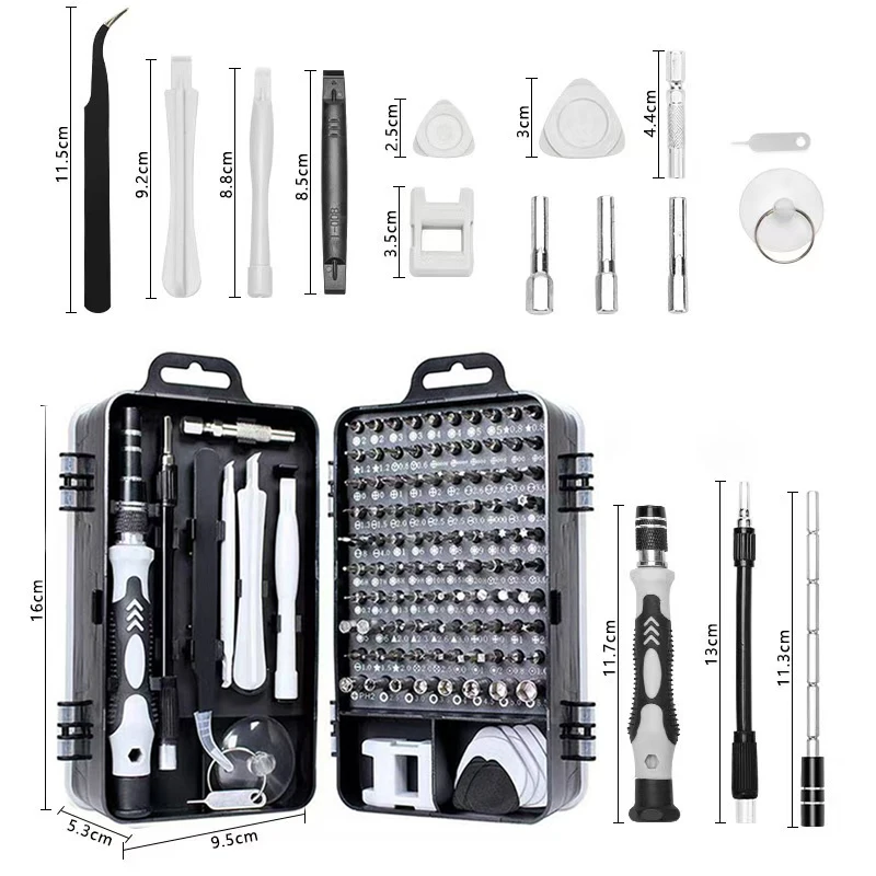 115 in one hardware tool multifunctional combination clock disassembly precision maintenance screwdriver set